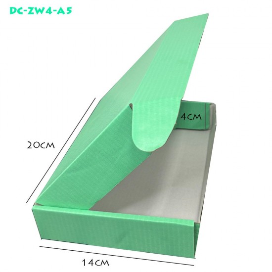 GREEN Postal Mailing Pizza Folding Box Size DC-ZW4-A5