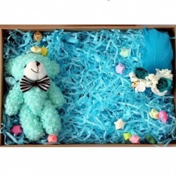 Bright Blue Shredded Paper 