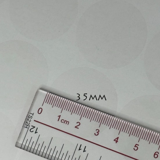 Clear Round Stickers Dia. 35mm 