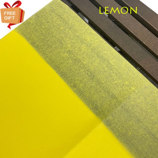 Lemon Thin Wrapping Tissue Papers 50x75cm (17gsm)