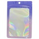 Thick Coloured Backing with Clear Front Ziplock Bags Ombre Purple