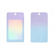 Thick Coloured Backing with Clear Front Ziplock Bags Ombre Lilac