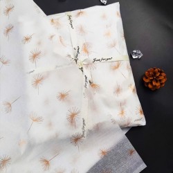 20pcs Designer Printed Tissue Papers - Embossed Dandelion