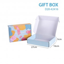 Colourful Pet Paw Print Gift Box & Mailer | D20 Premium Corrugated Packaging