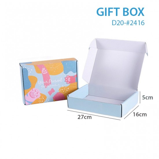 Colourful Pet Paw Print Gift Box & Mailer | D20 Premium Corrugated Packaging Colourful Pet Paw Print Gift Box & Mailer | D20 Premium Corrugated Packaging