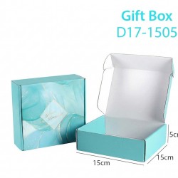 Elegant Marbled Turquoise Gift Box & Mailer (D17 Series) - SG Stock