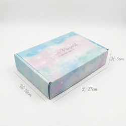 Pastel Dream Watercolor Gift Box & Mailer | D19 Premium Corrugated Gift Box Singapore