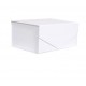 Ez-Fold Designer Rigid Rectangular Gift Box with Magnetic Closure [WHITE]