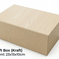 EZ-Fold Luxury Magnetic Gift Box 23x15x10cm | Premium Rigid Folding Gift Box Singapore [KRAFT]
