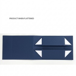 EZ-Fold Magnetic Gift Box Singapore (23x15x10cm) | Premium Gift Packaging [Navy Blue]