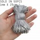 Silver Metallic Elastic Tag Loops with Barbed Ends – Pre-Cut Strings for Hang Tags (50pcs) Silver Metallic Elastic Tag Loops with Barbed Ends – Pre-Cut Strings for Hang Tags (50pcs)
