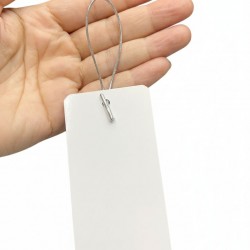Silver Metallic Elastic Tag Loops with Barbed Ends – Pre-Cut Strings for Hang Tags (50pcs) Silver Metallic Elastic Tag Loops with Barbed Ends – Pre-Cut Strings for Hang Tags (50pcs)