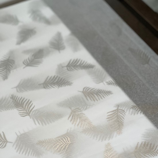 20pcs Designer Printed Tissue Papers - Feather/ Leaf