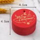 Round Christmas Gift Tag with Gold Emboss GT06