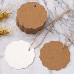 Round Blank Kraft Gift Tag GT25
