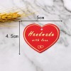 Heart-Shaped Handmade With Love Gold Embossed Gift Tag GT28