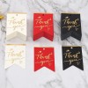 GT36 Gold Emboss Flag Thank You Gift Tags