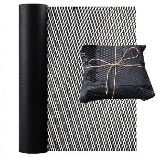 Reusable & Eco-Friendly Kraft Honeycomb Wrapping Paper Roll BLACK Reusable & Eco-Friendly Kraft Honeycomb Wrapping Paper Roll BLACK
