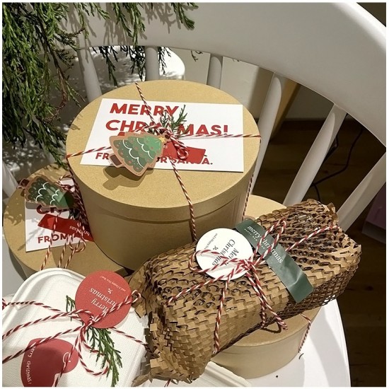 Pre-Cut Reusable & Eco-Friendly Kraft Honeycomb Wrapping Paper Sheets