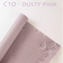 Reusable & Eco-Friendly Kraft Honeycomb Wrapping Paper Roll Premium Dusty Pink