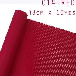 Reusable & Eco-Friendly Kraft Honeycomb Wrapping Paper Roll Premium Red