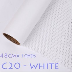 Reusable & Eco-Friendly Kraft Honeycomb Wrapping Paper Roll WHITE