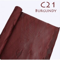 Reusable Eco-Friendly Kraft Honeycomb Wrapping Paper Roll 50cm - Burgundy | Protective Packaging Singapore