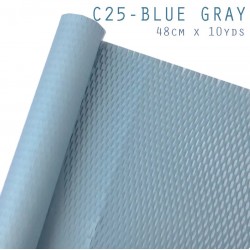 Reusable & Eco-Friendly Kraft Honeycomb Wrapping Paper Roll Blue-Gray