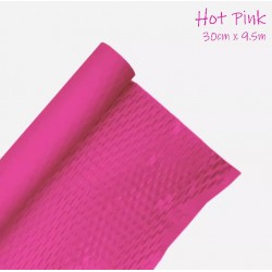Reusable & Eco-Friendly Kraft Honeycomb Wrapping Paper Roll Hot Pink