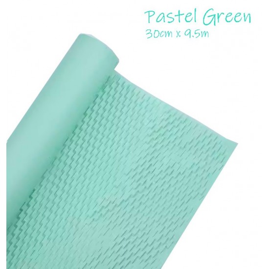 Reusable & Eco-Friendly Kraft Honeycomb Wrapping Paper Roll Pastel Green