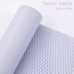 Reusable & Eco-Friendly Kraft Honeycomb Wrapping Paper Roll Pastel Purple