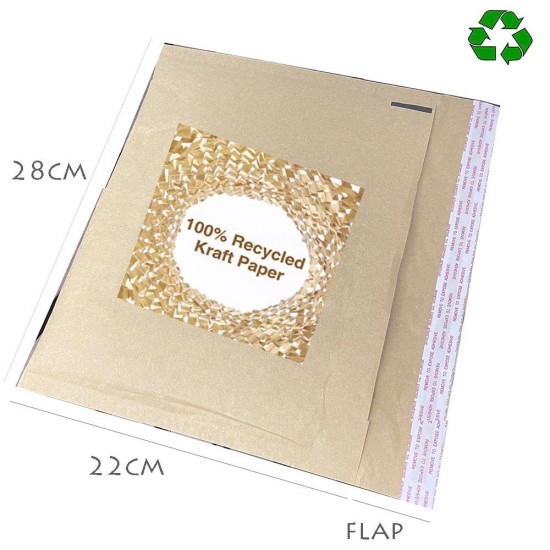 PLAIN Eco-Friendly Kraft Paper Honeycomb Padded Mailer #2228