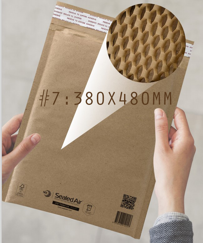 Enveloppe matelassée papier Jiffy recyclable 10.5 x 22.9 cm