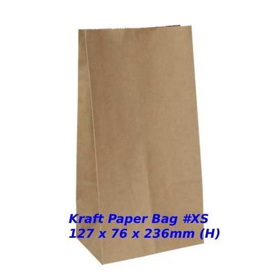 Eco-Friendly Recyclable Kraft Paper Bag #XS