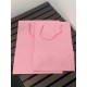 Eco-Friendly Recyclable THICK Kraft Paper Shopping Bag with Handle - Pink