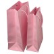 Eco-Friendly Recyclable THICK Kraft Paper Shopping Bag with Handle - Pink