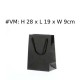Eco-Friendly Recyclable THICK Kraft Paper Shopping Bag with Handle - Black