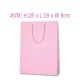 Eco-Friendly Recyclable THICK Kraft Paper Shopping Bag with Handle - Pink