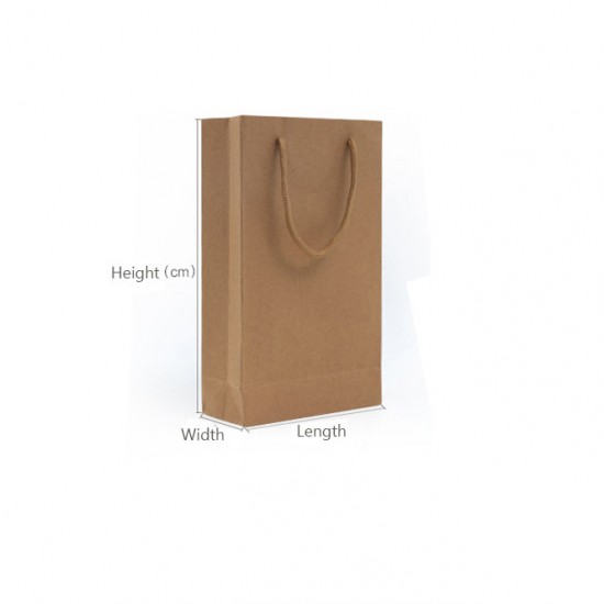 Eco-Friendly Recyclable THICK Kraft Paper Shopping Bag with Handle