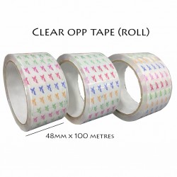 Jumbo Clear OPP Packing Tape 48mm x 100m – Strong Adhesive & Tear-Resistant Carton Sealing Tape Singapore