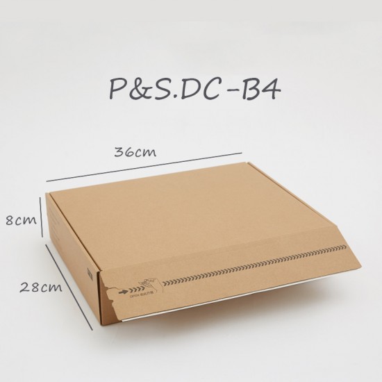 Tamper Evident Postal Mailing Die-Cut Pizza Folding Box Size P&S-DC-B4