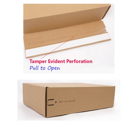 Tamper Evident Postal Mailing Die-Cut Pizza Folding Box Size P&S-DC-A3