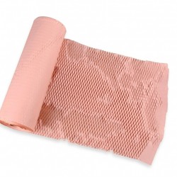 Eco-Friendly PEACH Kraft Honeycomb Mesh Wrapping Paper Void Filler / Cushioning & Filler 