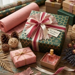 Eco-Friendly PEACH Kraft Honeycomb Mesh Wrapping Paper Void Filler / Cushioning & Filler Eco-Friendly PEACH Kraft Honeycomb Mesh Wrapping Paper Void Filler / Cushioning & Filler
