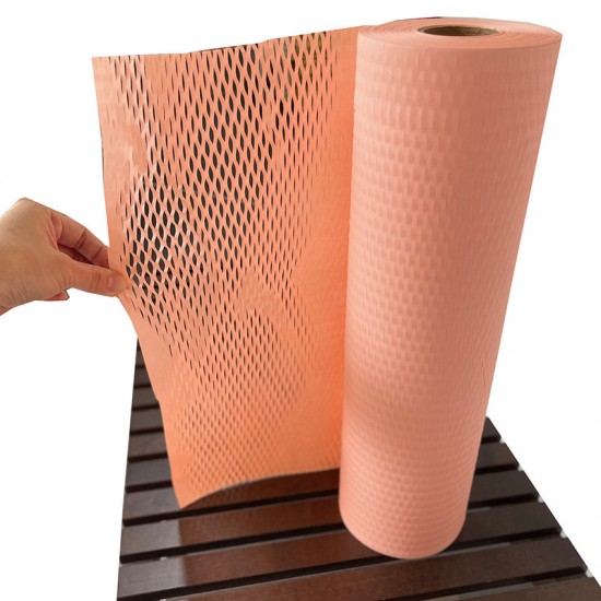 Eco-Friendly PEACH Kraft Honeycomb Mesh Wrapping Paper Void Filler / Cushioning & Filler 