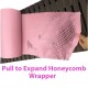 Eco-Friendly Kraft Honeycomb Mesh Wrapping Paper Void Filler / Cushioning & Filler (PINK)