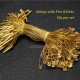 Premium Metallic Gold Tag Strings with Safety Pin | Hang Tag Fasteners (50pcs) Singapore