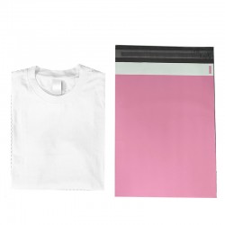 D2W Biodegradable Eco-Friendly Designer PolyMailer Bags [MATT Pink M]