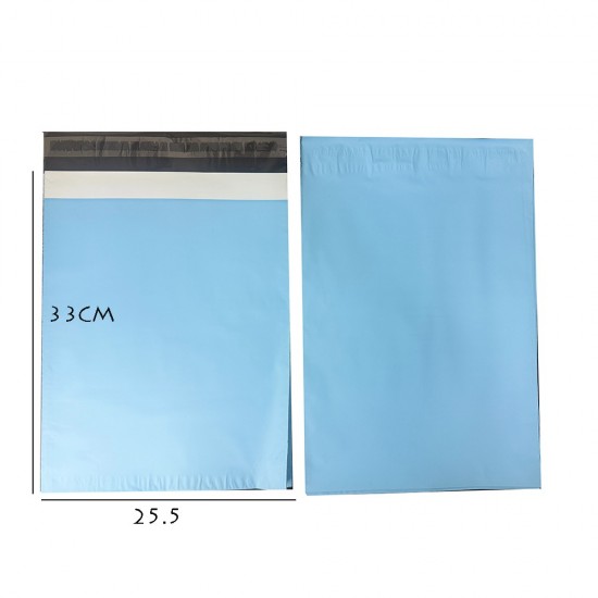 Pastel Blue Poly Mailer #M1 (25.5 x 33cm) – Pack of 100 Peel & Seal Courier Bags