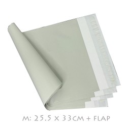 Pastel Grey Poly Mailer #M 25.5x33cm